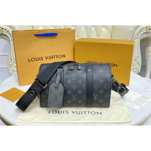 Louis Vuitton M45936 city Keepall bag in Monogram Eclipse canvas Louis Vuitton M45936 city Keepall bag in Monogram Eclipse canvas