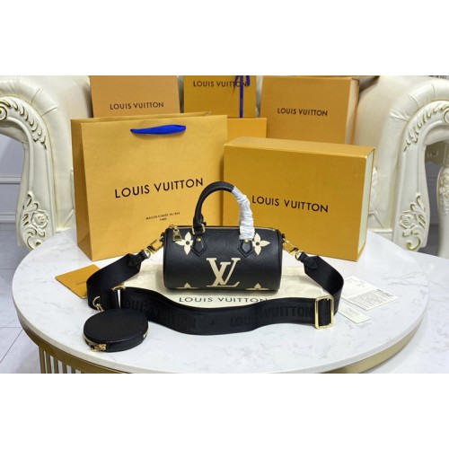Louis Vuitton M45980 Papillon BB bag in Black Beige Monogram Empreinte leather Louis Vuitton M45980 Papillon BB bag in Black Beige Monogram Empreinte leather