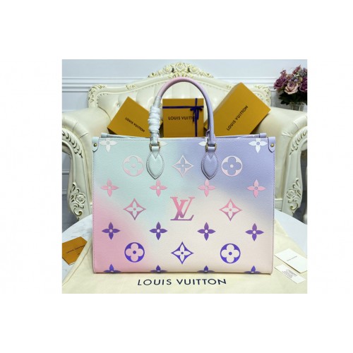 Louis Vuitton M46076 OnTheGo GM tote bag in Sunrise Pastel Monogram coated canvas Louis Vuitton M46076 OnTheGo GM tote bag in Sunrise Pastel Monogram coated canvas