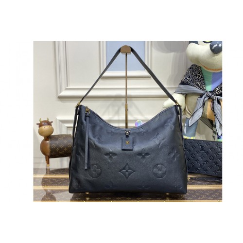 Louis Vuitton M46289 CarryAll MM Bag in Black embossed leather Louis Vuitton M46289 CarryAll MM Bag in Black embossed leather