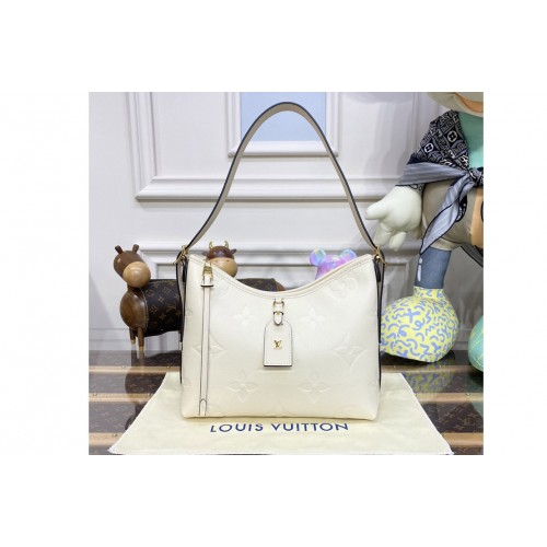 Louis Vuitton M46288 CarryAll PM Bag in White embossed leather Louis Vuitton M46288 CarryAll PM Bag in White embossed leather
