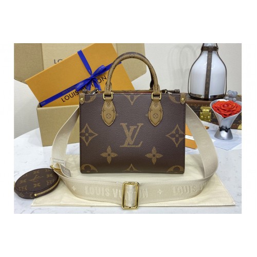 Louis Vuitton M46373 OnTheGo PM tote Bag in Monogram and Monogram Reverse coated canvas Louis Vuitton M46373 OnTheGo PM tote Bag in Monogram and Monogram Reverse coated canvas