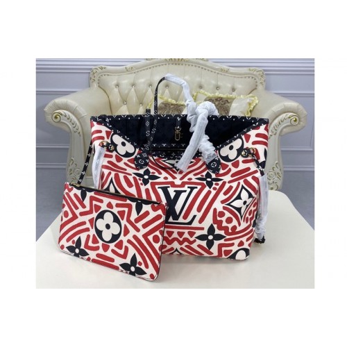 Louis Vuitton M56583 Crafty Neverfull MM tote bag in Cream and Red Monogram Giant coated canvas Louis Vuitton M56583 Crafty Neverfull MM tote bag in Cream and Red Monogram Giant coated canvas