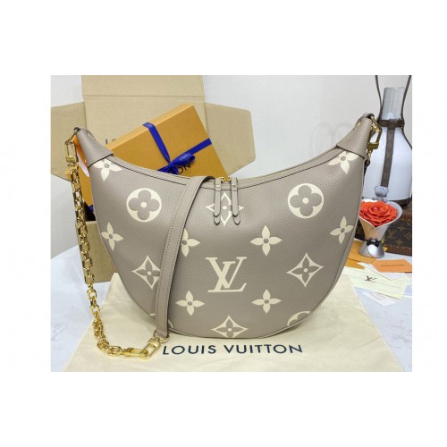 Louis Vuitton M46738 Loop Hobo bag in Dove Gray Cream Monogram Empriente leather Louis Vuitton M46738 Loop Hobo bag in Dove Gray Cream Monogram Empriente leather
