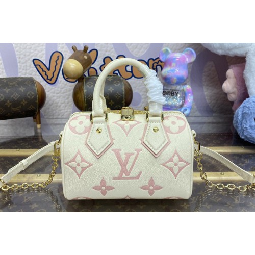 Louis Vuitton M46875 Speedy Bandouliere 20 Handbag in Monogram Empreinte Leather Louis Vuitton M46875 Speedy Bandouliere 20 Handbag in Monogram Empreinte Leather