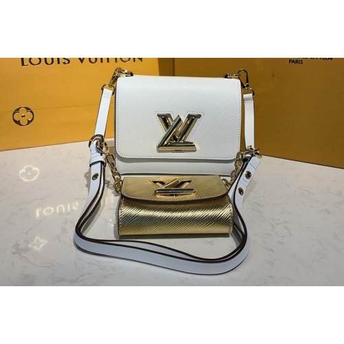 Louis Vuitton M50332 Twist PM chain bag in White Gold Epi leather Louis Vuitton M50332 Twist PM chain bag in White Gold Epi leather