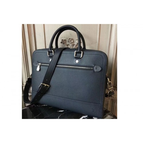 Louis Vuitton M51591 Canyon Briefcase Bag in Blue Utah Leather Louis Vuitton M51591 Canyon Briefcase Bag in Blue Utah Leather