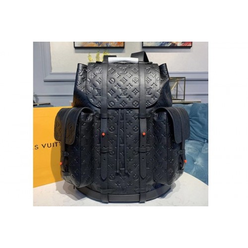 Louis Vuitton M53285 Christopher Backpack GM Bags Black Taurillon leather Louis Vuitton M53285 Christopher Backpack GM Bags Black Taurillon leather