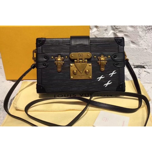 Louis Vuitton M54650 Petite Malle Bags in Black Epi Leather Louis Vuitton M54650 Petite Malle Bags in Black Epi Leather