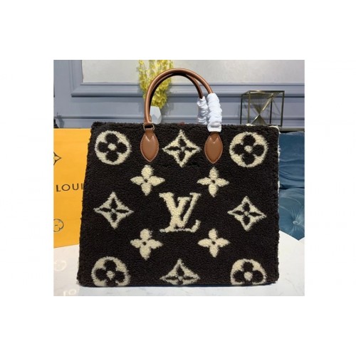 Louis Vuitton M55421 Onthego tote bag Coffee Monogram Canvas and Velvet Louis Vuitton M55421 Onthego tote bag Coffee Monogram Canvas and Velvet