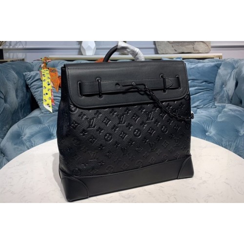 Louis Vuitton M55701 Steamer PM bag in black Taurillon leather Louis Vuitton M55701 Steamer PM bag in black Taurillon leather