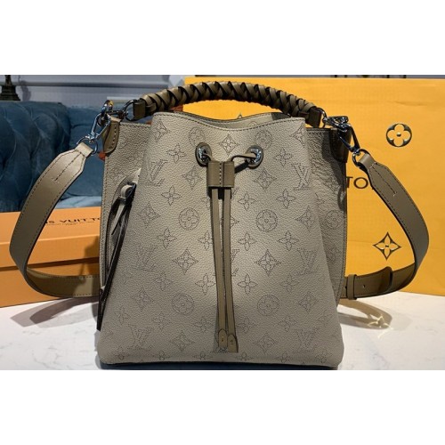 Louis Vuitton M55799 Muria bucket bag in Grey Mahina Calf leather Louis Vuitton M55799 Muria bucket bag in Grey Mahina Calf leather