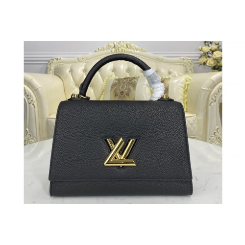 Louis Vuitton M57090 Twist One Handle handbag in Black Taurillon leather Louis Vuitton M57090 Twist One Handle handbag in Black Taurillon leather