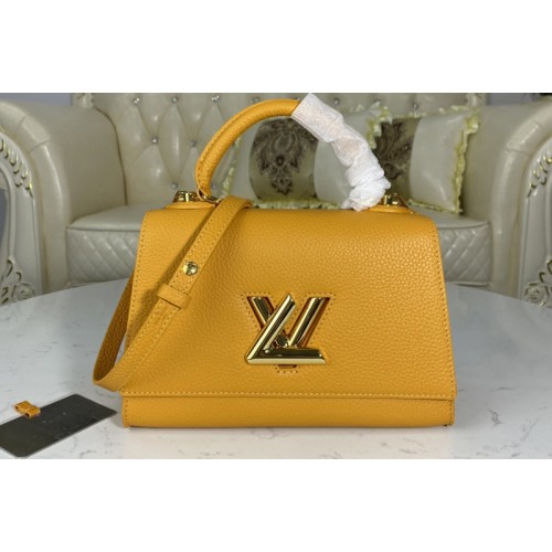 Louis Vuitton M57136 Twist One Handle PM handbag in Saffron Taurillon leather Louis Vuitton M57136 Twist One Handle PM handbag in Saffron Taurillon leather
