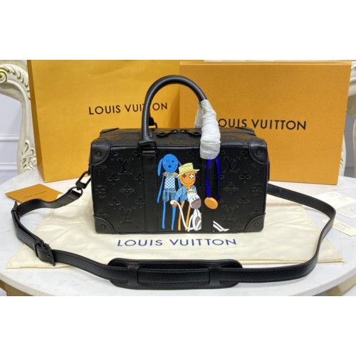 Louis Vuitton M57410 Speedy Soft Trunk bag in Black Taurillon Monogram leather Louis Vuitton M57410 Speedy Soft Trunk bag in Black Taurillon Monogram leather