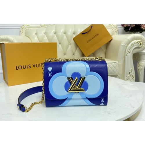 Louis Vuitton M57460 Game On Twist PM chain handbag in Blue Transformed epi leather Louis Vuitton M57460 Game On Twist PM chain handbag in Blue Transformed epi leather