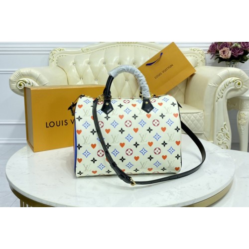 Louis Vuitton M57465 Speedy Bandoulière 30 bag in Transformed Game On Monogram canvas Louis Vuitton M57465 Speedy Bandoulière 30 bag in Transformed Game On Monogram canvas