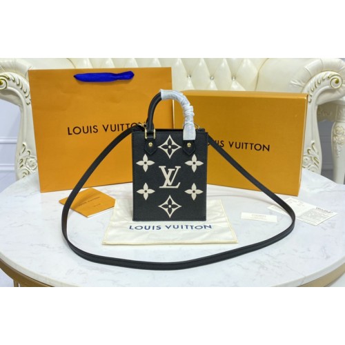Louis Vuitton M57937 Petit Sac Plat Bag in Black Monogram Empreinte leather Louis Vuitton M57937 Petit Sac Plat Bag in Black Monogram Empreinte leather