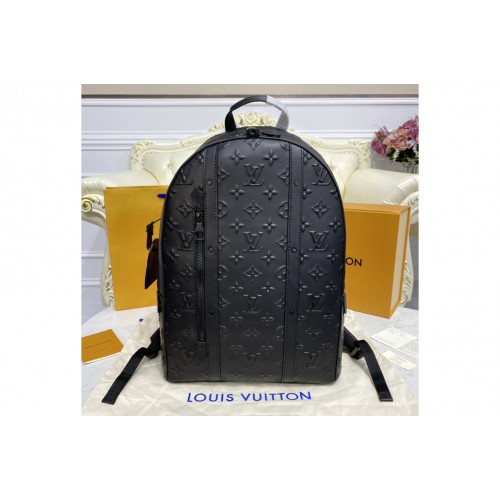 Louis Vuitton M57959 Armand Backpack in Black Monogram Seal cowhide leather Louis Vuitton M57959 Armand Backpack in Black Monogram Seal cowhide leather