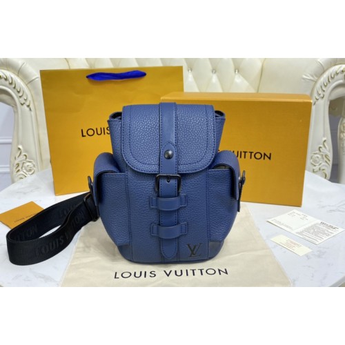 Louis Vuitton M58494 Christopher XS backpack in Navy blue Taurillon leather Louis Vuitton M58494 Christopher XS backpack in Navy blue Taurillon leather