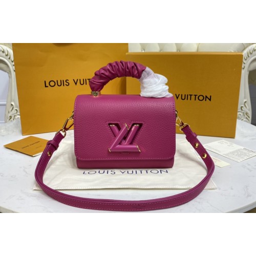 Louis Vuitton M58691 Twist PM handbag in Pondichery Pink Taurillon leather Louis Vuitton M58691 Twist PM handbag in Pondichery Pink Taurillon leather