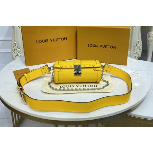 Louis Vuitton M58647 Papillon Trunk handbag in Yellow Epi leather Louis Vuitton M58647 Papillon Trunk handbag in Yellow Epi leather