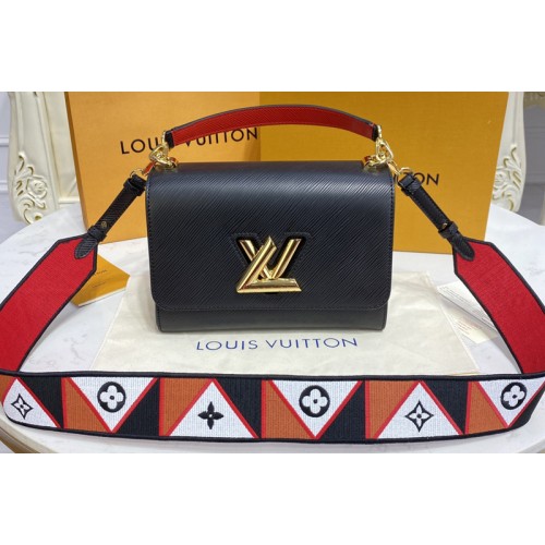 Louis Vuitton M59027 Twist MM handbag in Black Epi leather Louis Vuitton M59027 Twist MM handbag in Black Epi leather