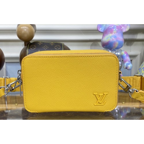Louis Vuitton M59161 Alpha Wearable Wallet in Yellow Grained calf leather Louis Vuitton M59161 Alpha Wearable Wallet in Yellow Grained calf leather