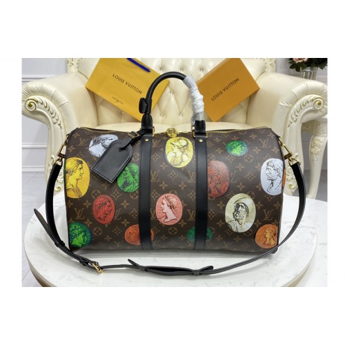 Louis Vuitton M59261 Keepall Bandoulière 45 bag in Monogram Cameo printed canvas Louis Vuitton M59261 Keepall Bandoulière 45 bag in Monogram Cameo printed canvas