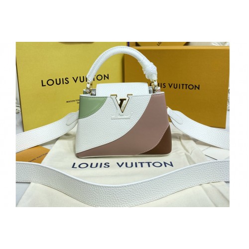 Louis Vuitton M59864 Capucines Mini handbag in Pink Green Taurillon leather Louis Vuitton M59864 Capucines Mini handbag in Pink Green Taurillon leather