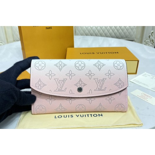 Louis Vuitton M60143 Iris wallet in Gradient Pink Mahina perforated calf leather Louis Vuitton M60143 Iris wallet in Gradient Pink Mahina perforated calf leather
