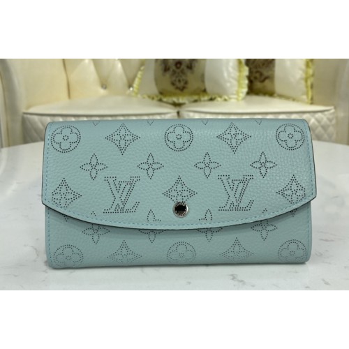 Louis Vuitton M60144 iris wallet in Blue Mahina leather Louis Vuitton M60144 iris wallet in Blue Mahina leather