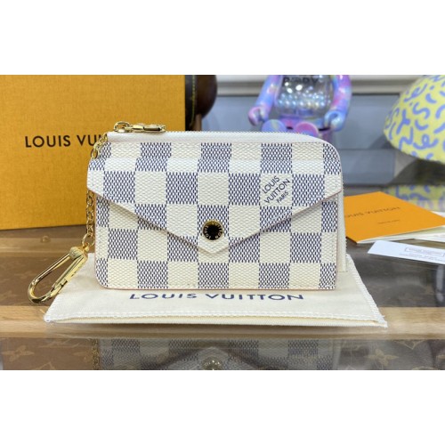 Louis Vuitton N60498 Card Holder Recto Verso Wallet in Damier Azur coated canvas Louis Vuitton N60498 Card Holder Recto Verso Wallet in Damier Azur coated canvas