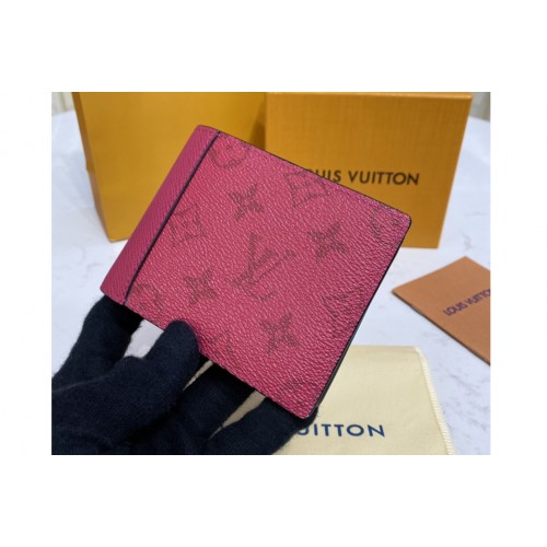 Louis Vuitton M30759 Multiple wallet in Red Taigarama Louis Vuitton M30759 Multiple wallet in Red Taigarama