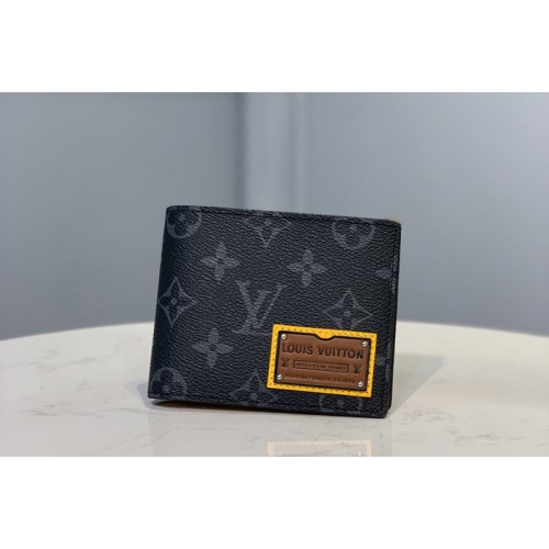 Louis Vuitton M61695 Multiple Wallet in Monogram Eclipse Canvas Louis Vuitton M61695 Multiple Wallet in Monogram Eclipse Canvas