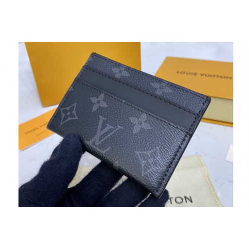 Louis Vuitton M62170 double card holder in Monogram Eclipse coated canvas Louis Vuitton M62170 double card holder in Monogram Eclipse coated canvas