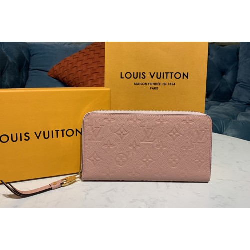 Louis Vuitton M64090 Zippy wallet Pink Monogram Empreinte Leather Louis Vuitton M64090 Zippy wallet Pink Monogram Empreinte Leather