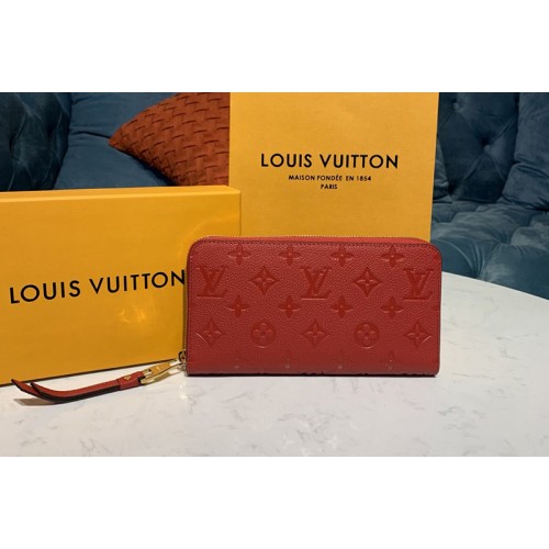 Louis Vuitton M63691 Zippy wallet Red Monogram Empreinte Leather Louis Vuitton M63691 Zippy wallet Red Monogram Empreinte Leather