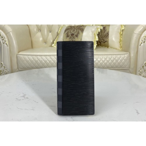 Louis Vuitton M67903 Brazza Wallet Damier Graphite canvas and supple Epi leather Louis Vuitton M67903 Brazza Wallet Damier Graphite canvas and supple Epi leather