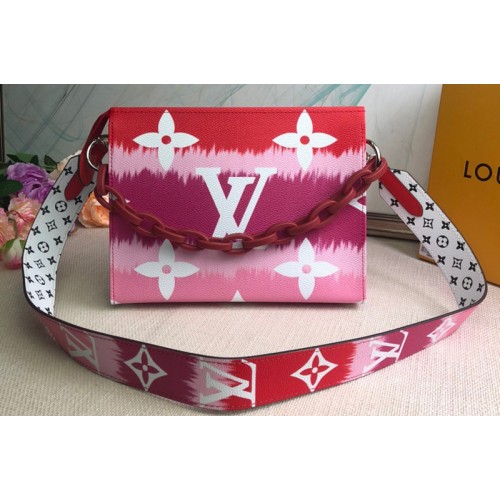 Louis Vuitton M69137 Escale Poche Toilette 26 Bag With Strap in Red Monogram Canvas Louis Vuitton M69137 Escale Poche Toilette 26 Bag With Strap in Red Monogram Canvas
