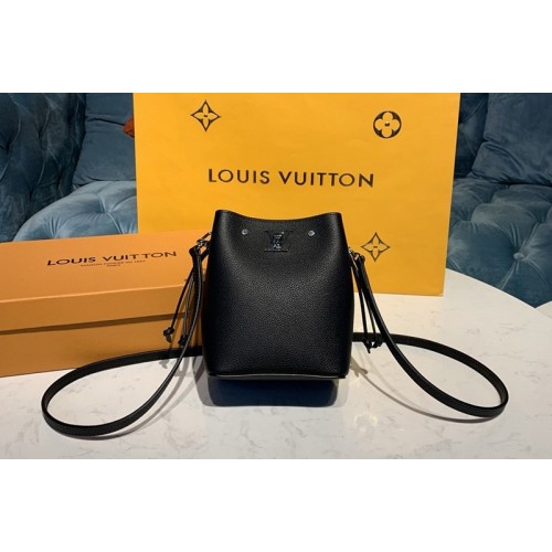 Louis Vuitton M68709 Nano Lockme Bucket bags Black Grained calf leather Louis Vuitton M68709 Nano Lockme Bucket bags Black Grained calf leather