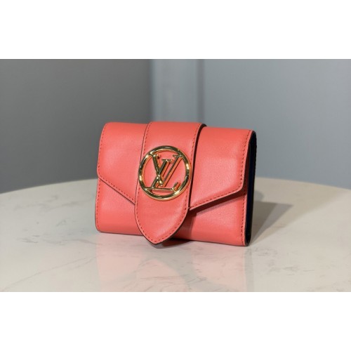 Louis Vuitton M69177 Pont 9 compact wallet in Rose Dahlia Pink Cowhide leather Louis Vuitton M69177 Pont 9 compact wallet in Rose Dahlia Pink Cowhide leather