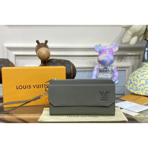 Louis Vuitton M69831 New Long Wallet in Green grained calf leather Louis Vuitton M69831 New Long Wallet in Green grained calf leather