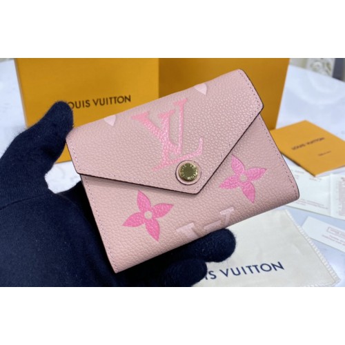 Louis Vuitton M80086 Victorine wallet in Pink Monogram Empreinte leather Louis Vuitton M80086 Victorine wallet in Pink Monogram Empreinte leather