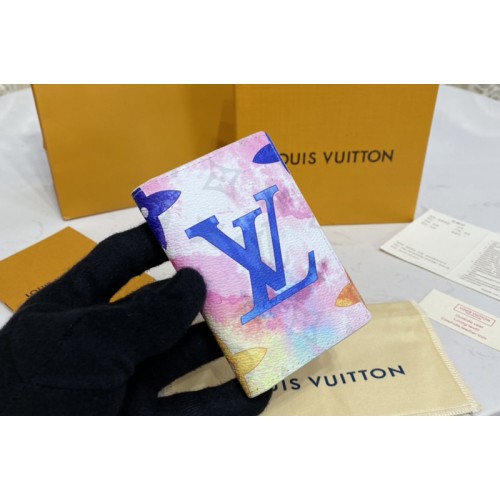 Louis Vuitton M80456 Pocket Organizer wallet in Monogram Watercolor Multico coated canvas Louis Vuitton M80456 Pocket Organizer wallet in Monogram Watercolor Multico coated canvas
