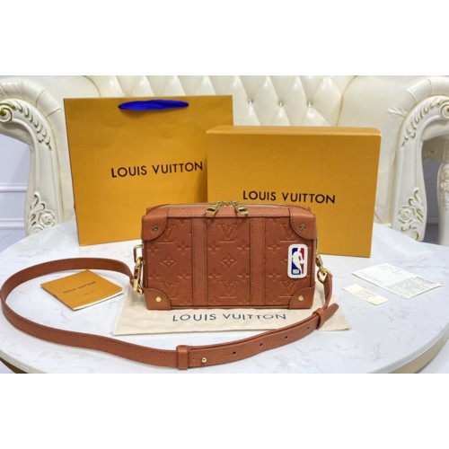 Louis Vuitton M80549 LVXNBA Soft Trunk Wearable Wallet in Brown Ball Grain leather Louis Vuitton M80549 LVXNBA Soft Trunk Wearable Wallet in Brown Ball Grain leather