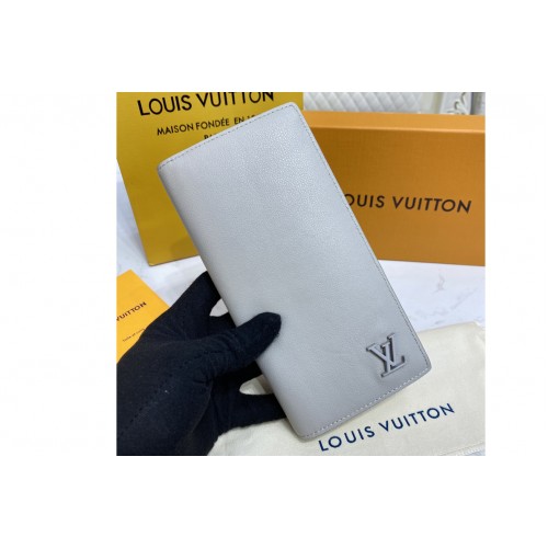 Louis Vuitton M81153 Brazza wallet in Gray Aerogram cowhide leather Louis Vuitton M81153 Brazza wallet in Gray Aerogram cowhide leather