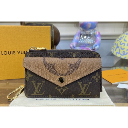 Louis Vuitton M81303 Card Holder Recto Verso Wallet in Monogram and Monogram Reverse canvas Louis Vuitton M81303 Card Holder Recto Verso Wallet in Monogram and Monogram Reverse canvas