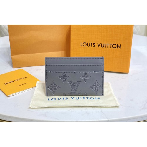 Louis Vuitton M81022 Card Holder in Gray Monogram Empreinte leather Louis Vuitton M81022 Card Holder in Gray Monogram Empreinte leather