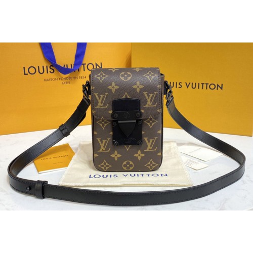 Louis Vuitton M81522 S-Lock Vertical wearable wallet in Monogram Macassar coated canvas and black cowhide leather Louis Vuitton M81522 S-Lock Vertical wearable wallet in Monogram Macassar coated canvas and black cowhide leather